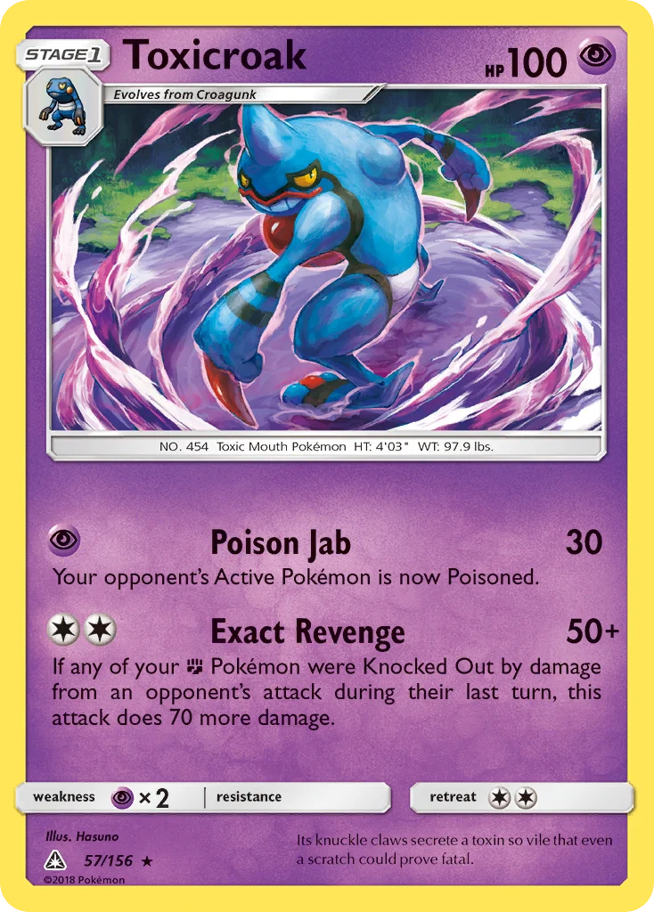 Toxicroak 057/156 Rare