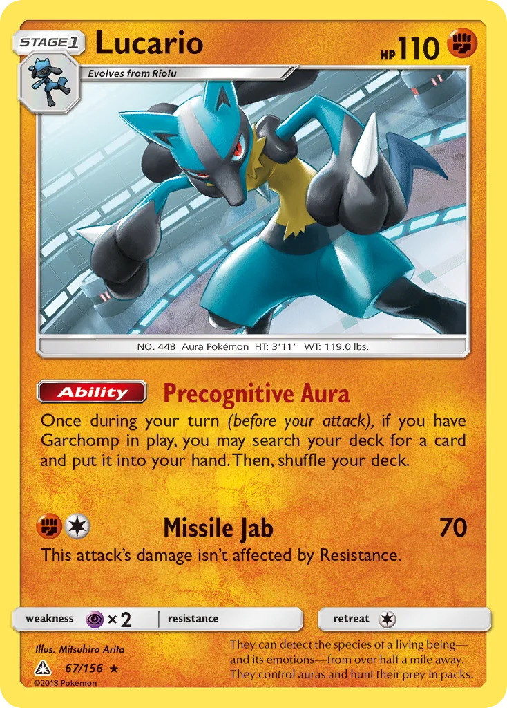 Lucario 067/156 Rare holo