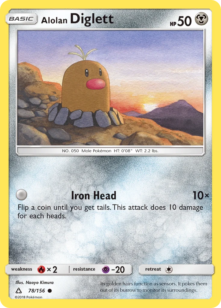 Alolan Diglett 078/156 Common