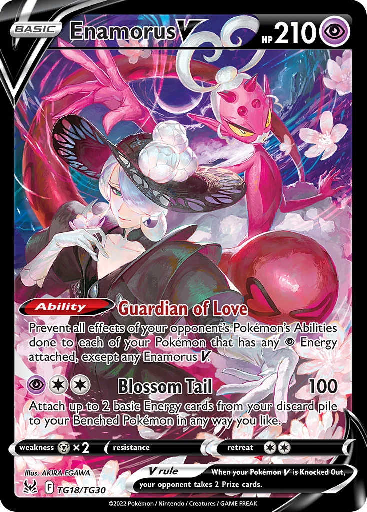 Enamorus V TG18/30 Rare holo v
