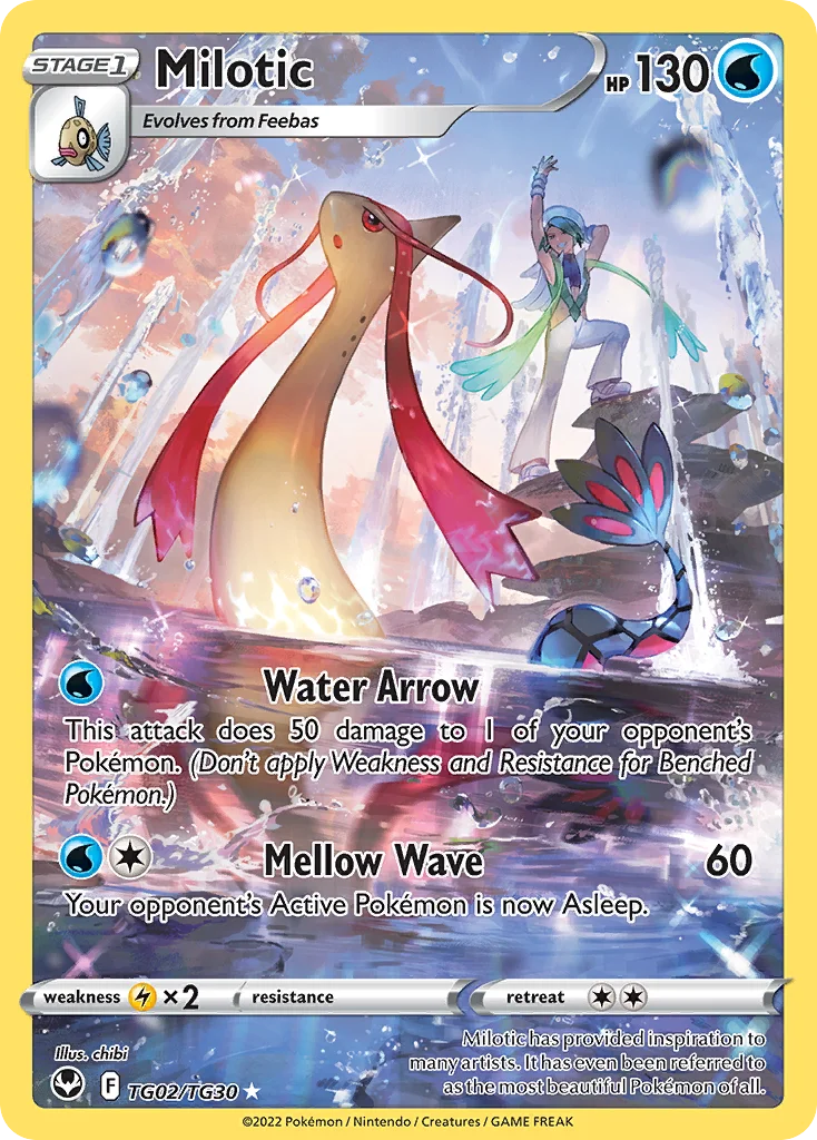Milotic TG02/30 Trainer gallery rare holo