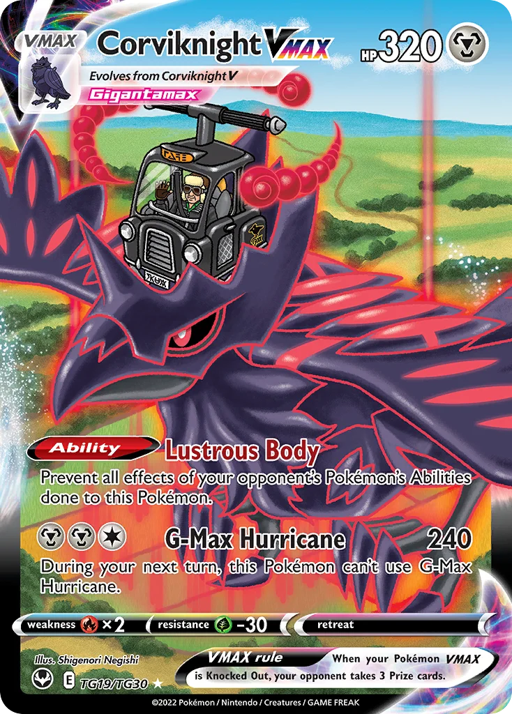 Corviknight VMAX TG19/30 Rare holo vmax
