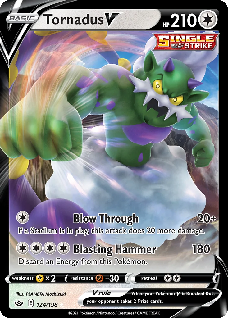 Tornadus V 124/198 Rare holo v