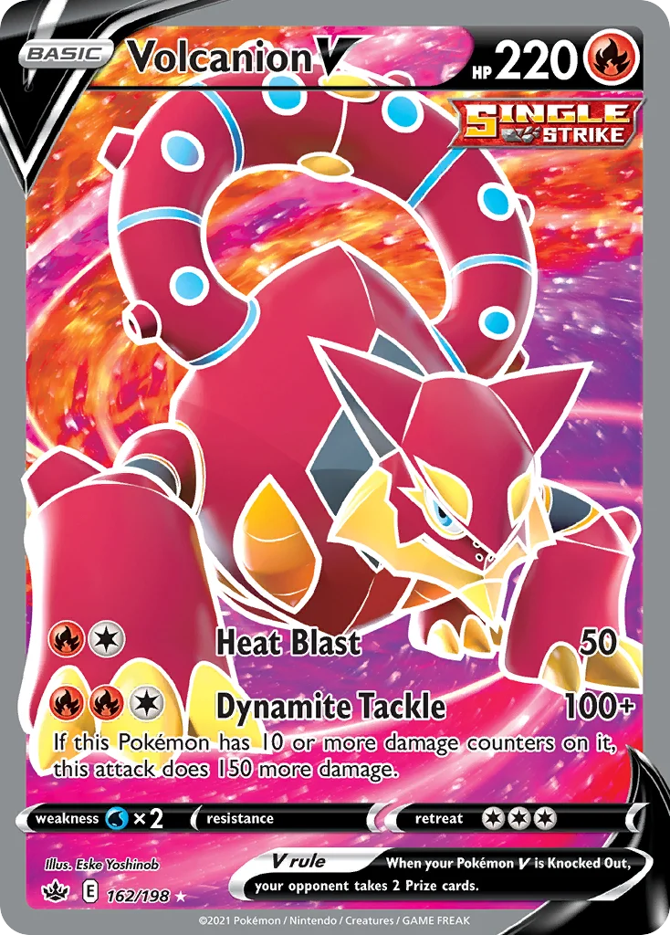 Volcanion V 162/198 Rare ultra