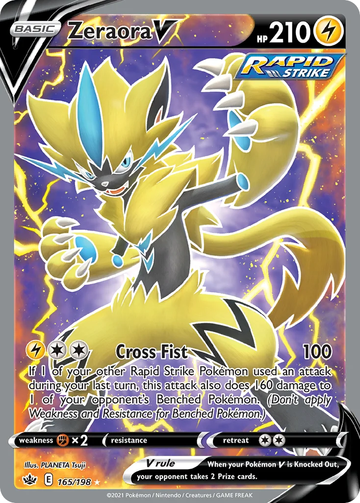 Zeraora V 165/198 Rare ultra