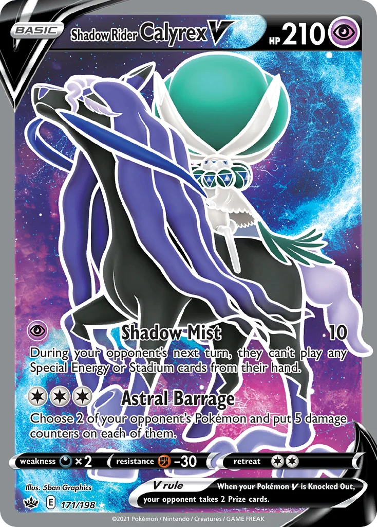 Shadow Rider Calyrex V 171/198 Rare ultra