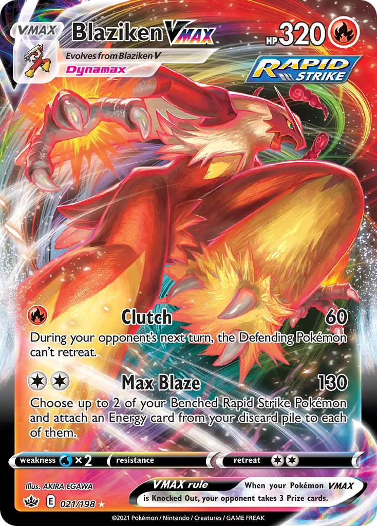 Blaziken VMAX 021/198 Rare holo vmax