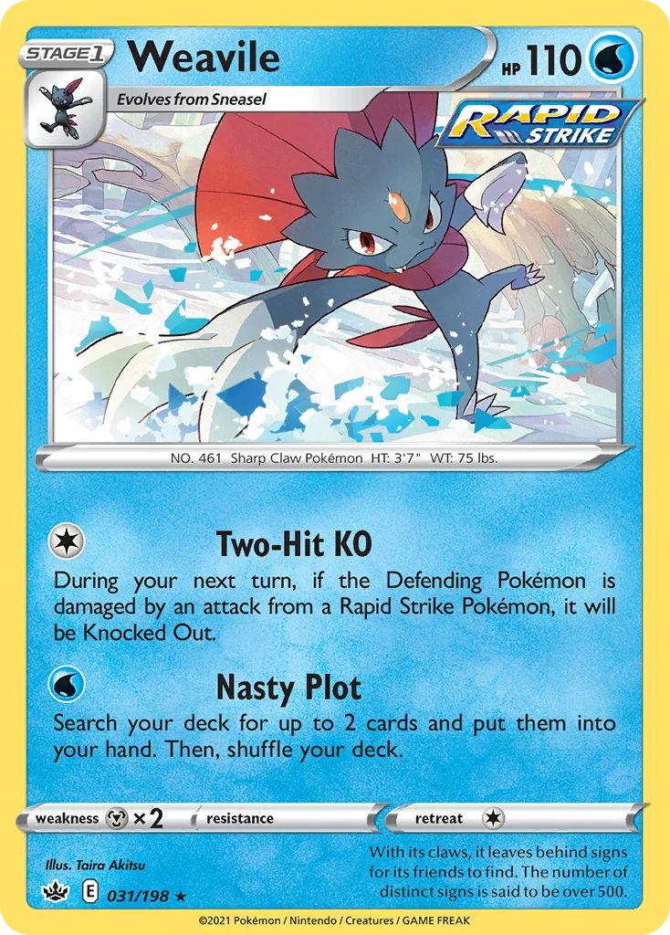 Weavile 031/198 Rare holo