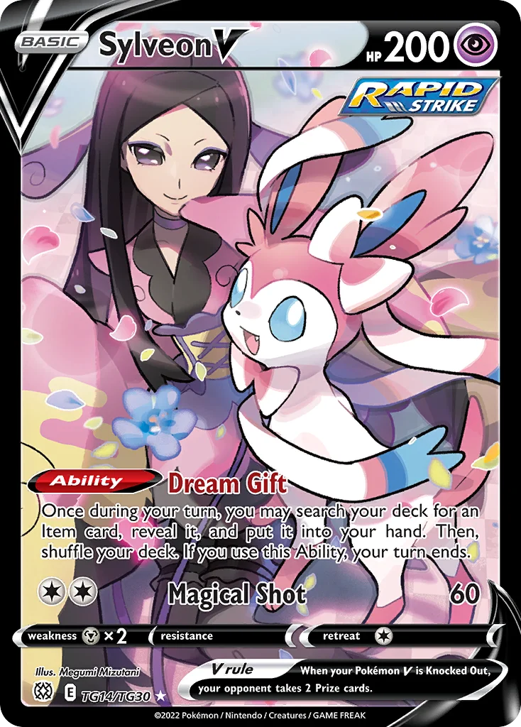 Sylveon V TG14/30 Rare holo v
