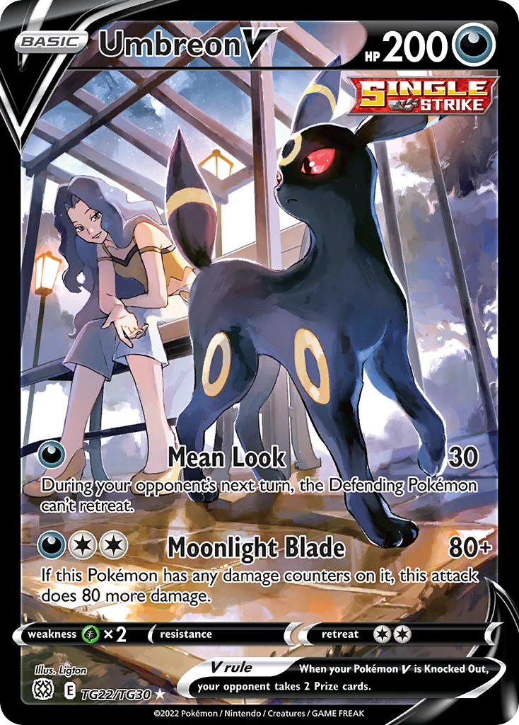 Umbreon V TG22/30 Rare holo v