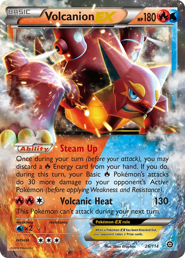 Volcanion-EX 026/114 Rare holo ex