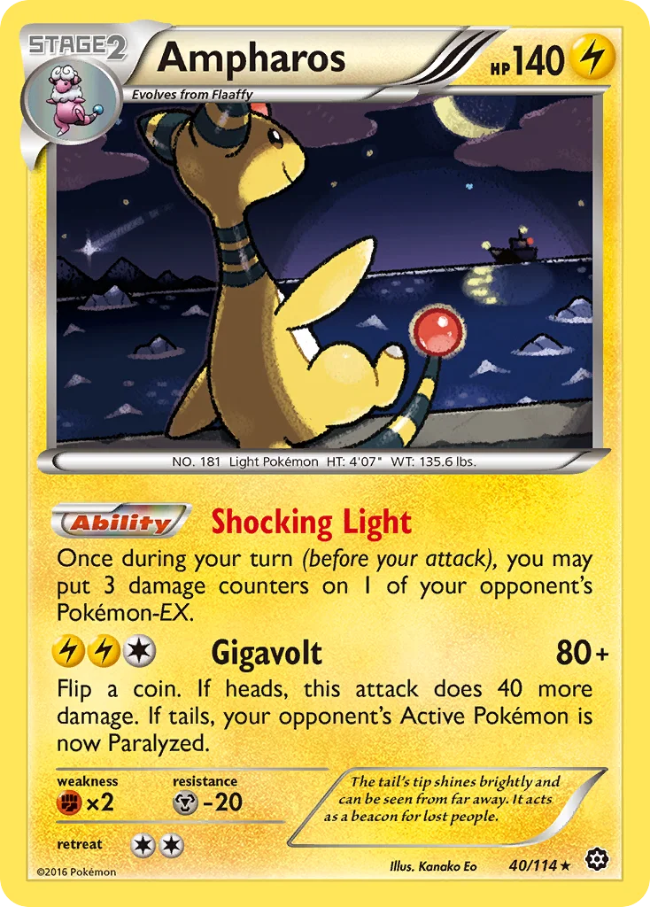 Ampharos 040/114 Rare holo