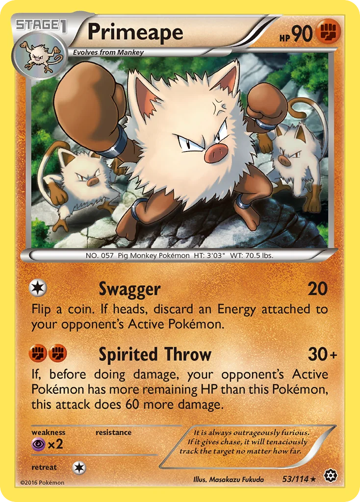 Primeape 053/114 Rare