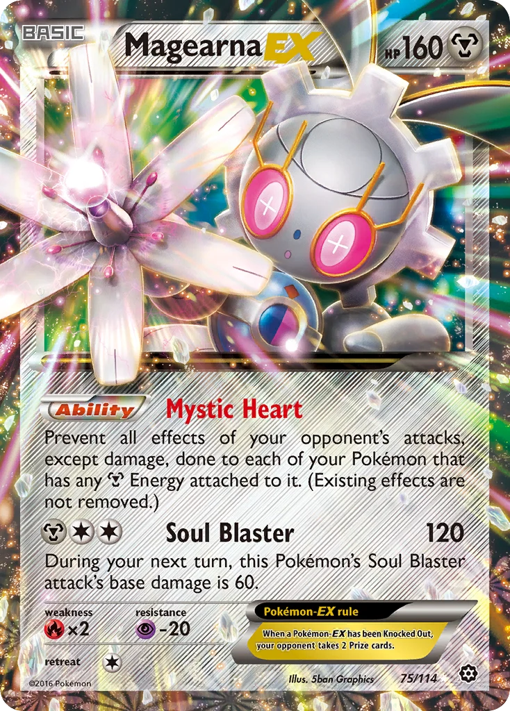 Magearna-EX 075/114 Rare holo ex