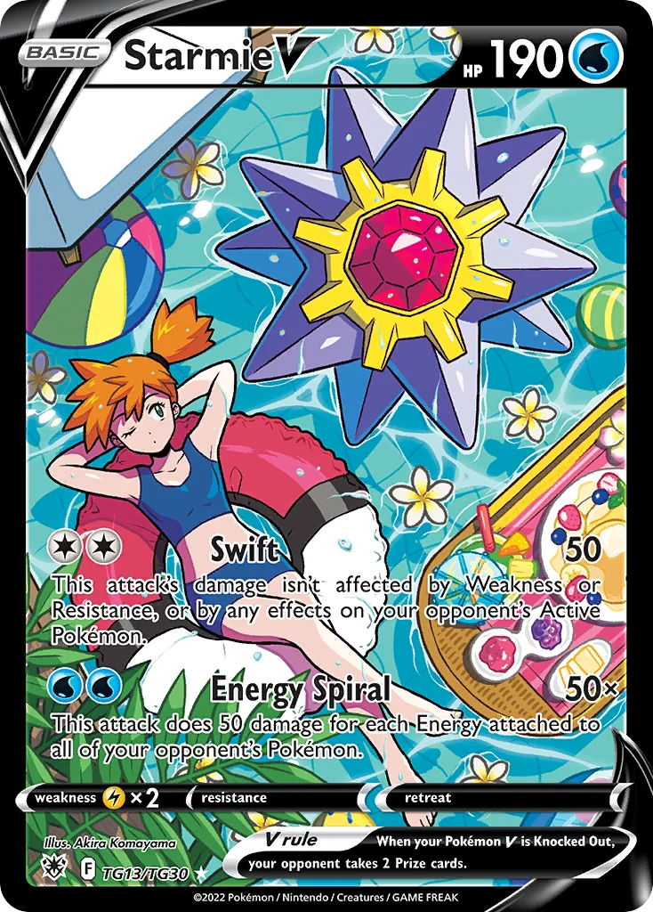 Starmie V TG13/30 Rare holo v