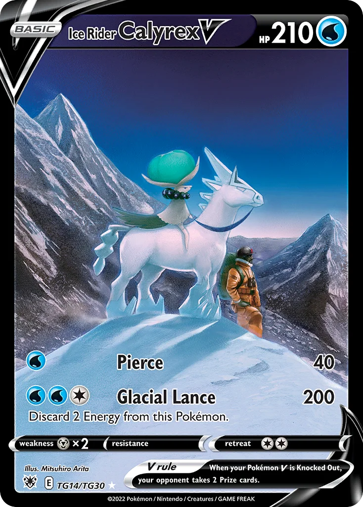 Ice Rider Calyrex V TG14/30 Rare holo v