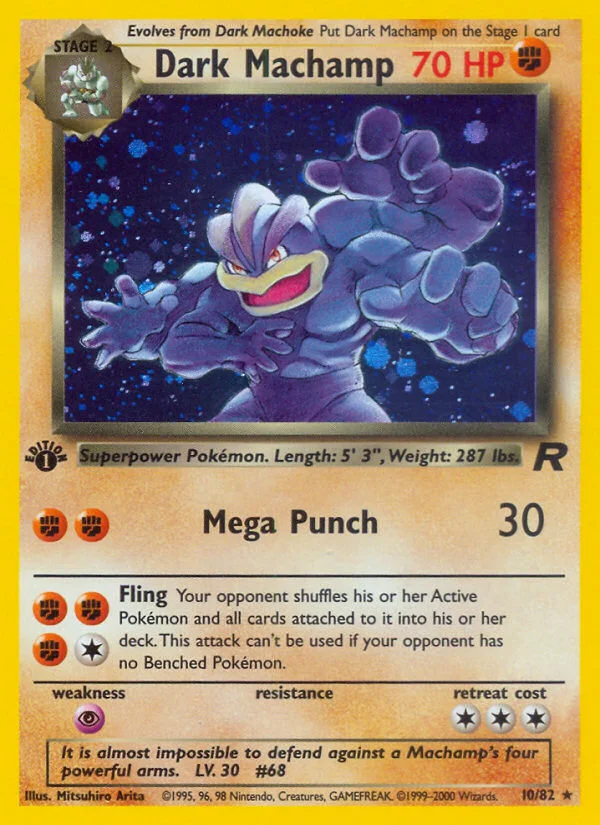 Dark Machamp 010/ Rare holo