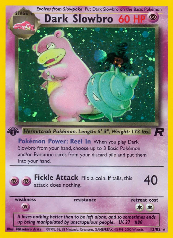 Dark Slowbro 012/ Rare holo