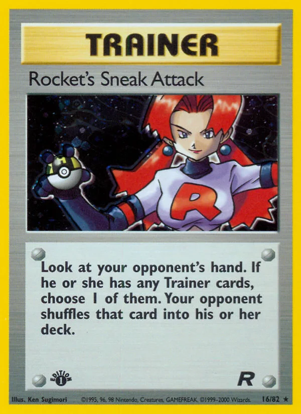 Rocket's Sneak Attack 016/ Rare holo
