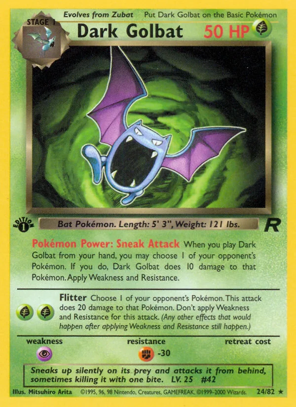 Dark Golbat 024/ Rare