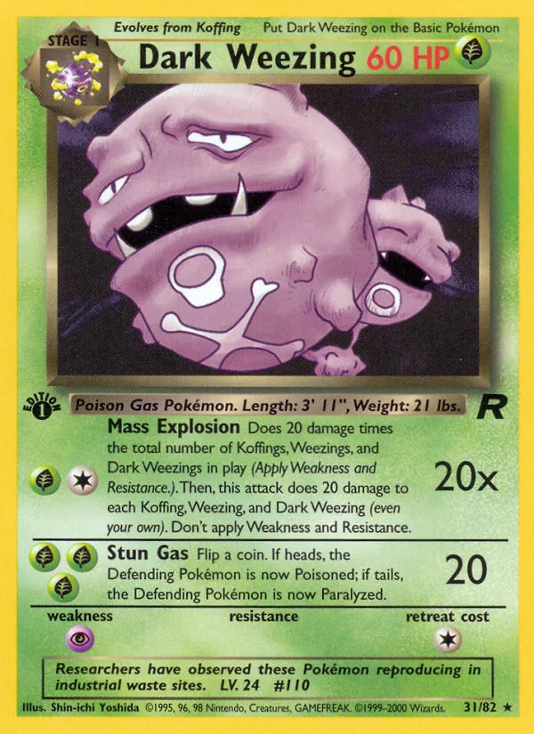 Dark Weezing 031/ Rare