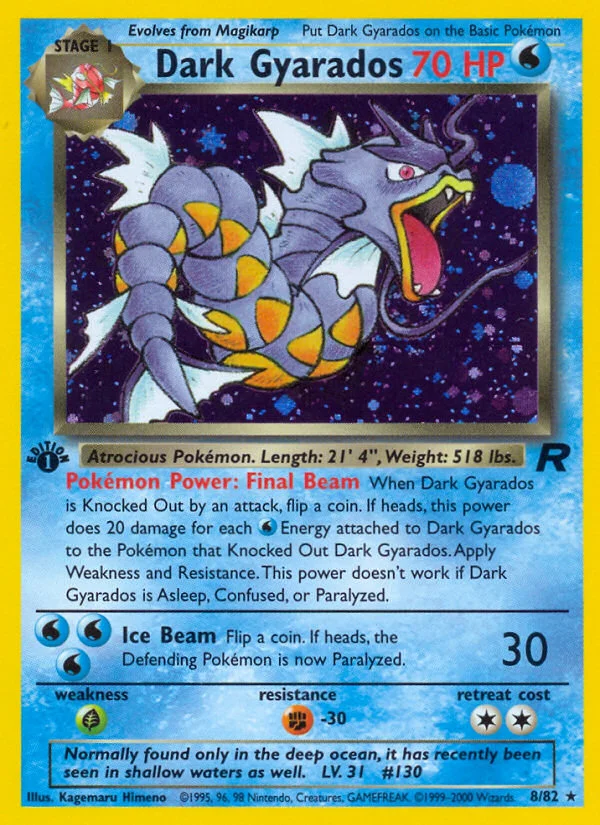 Dark Gyarados 008/ Rare holo