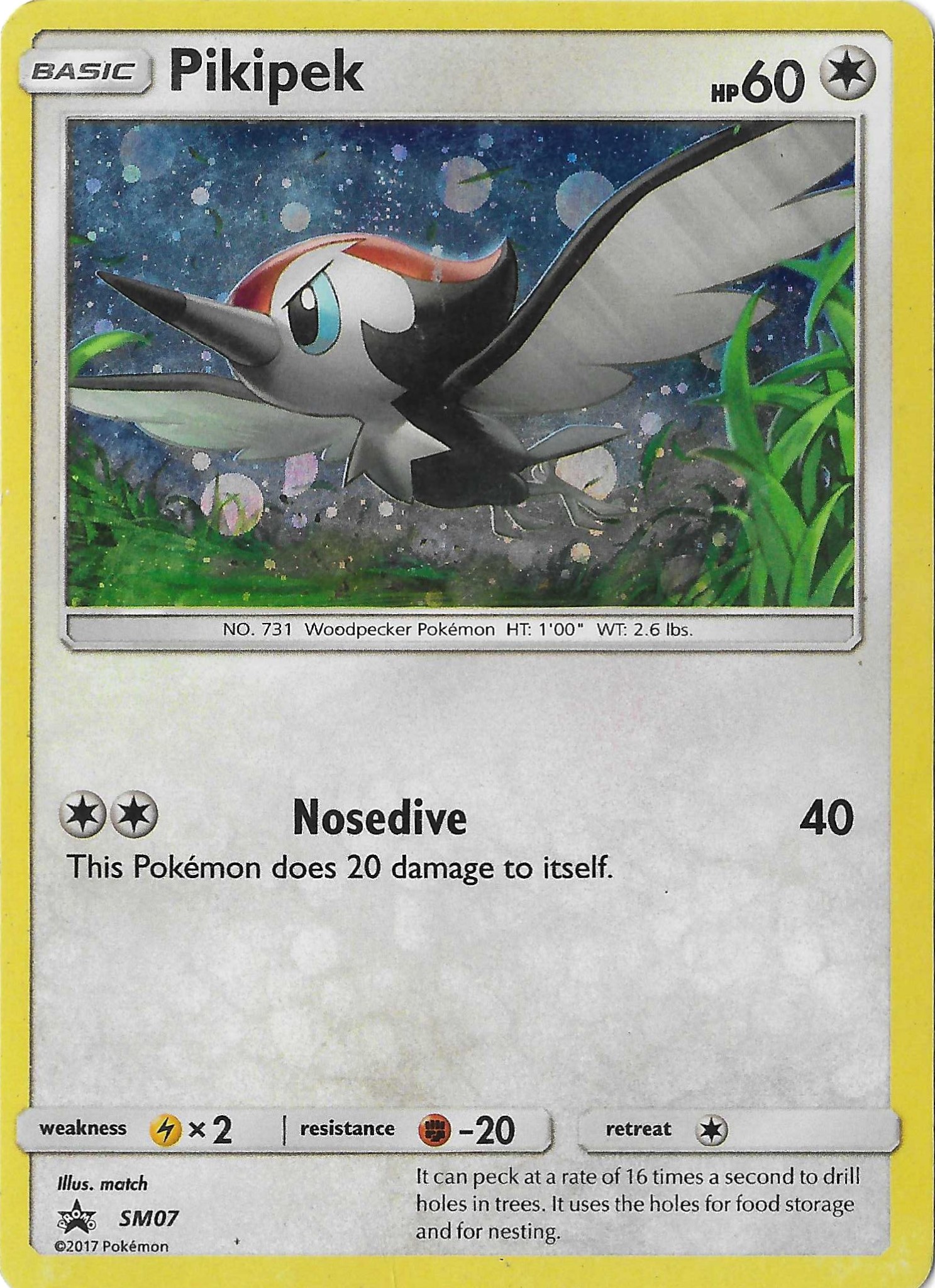 Pikipek SM07 Cosmos Holo SM Black Star Promo LP