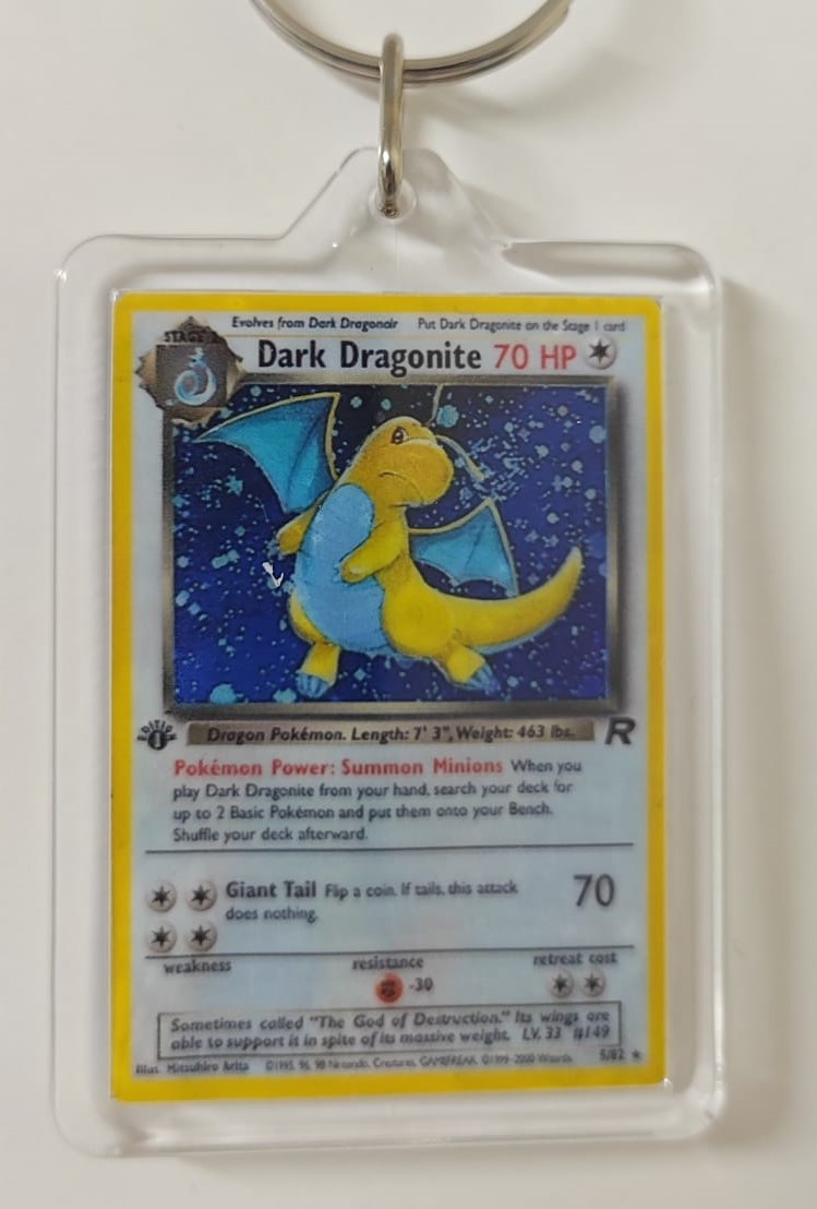 Dark Dragonite Holo 5/82 KeyChain