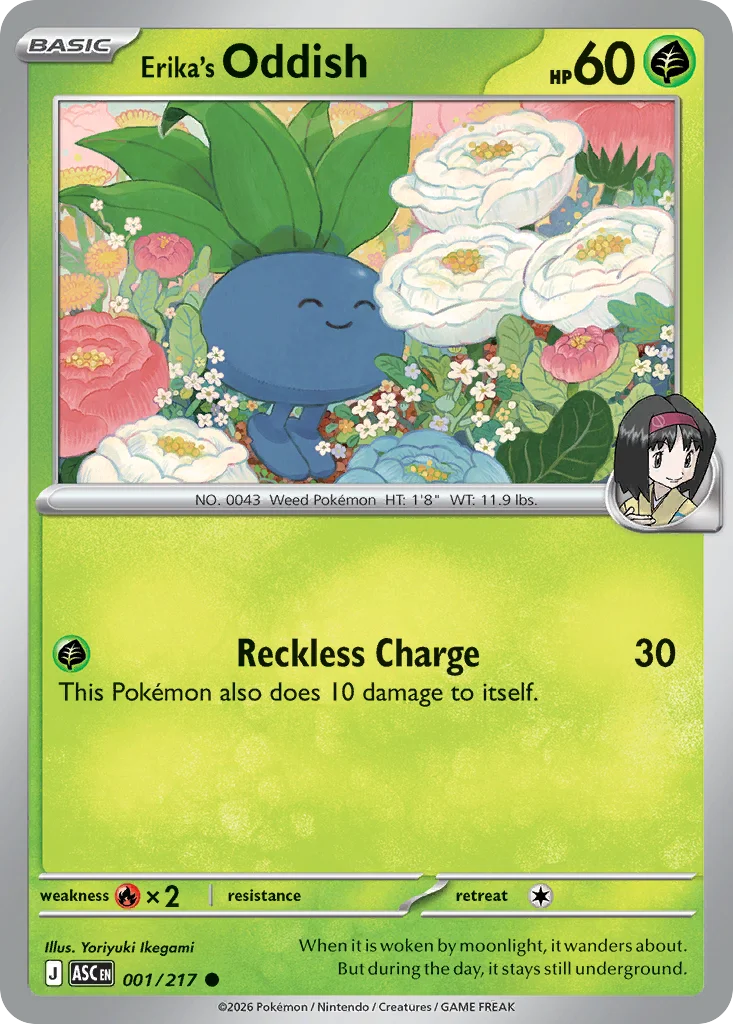 Erika's Oddish 001/217 Common