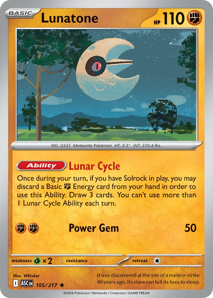 Lunatone 105/217 Rare
