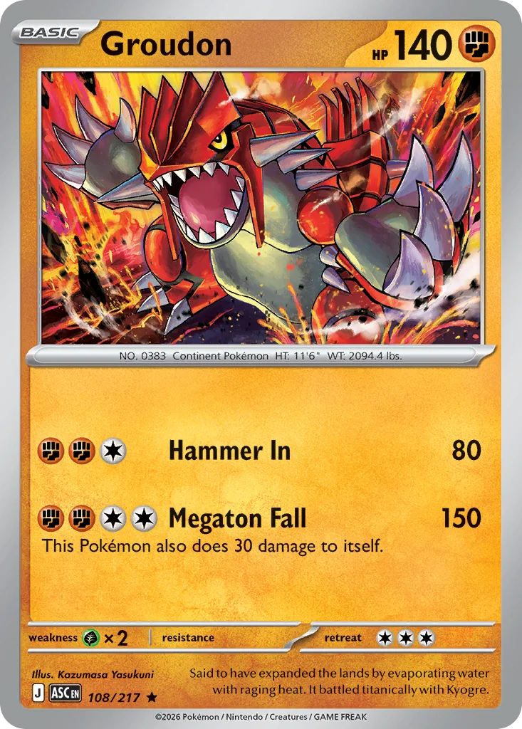 Groudon 108/217 Rare
