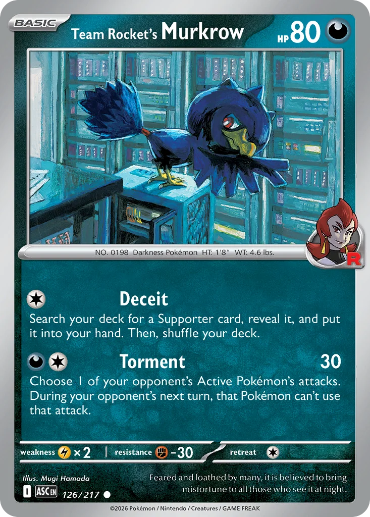 Team Rocket's Murkrow 126/217 Common