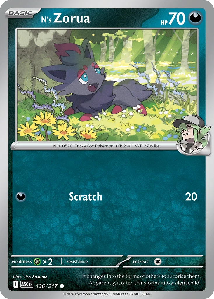 N's Zorua 136/ Common