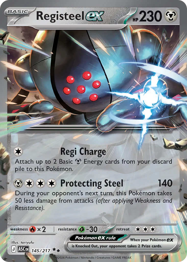 Registeel ex 145/217 Double rare