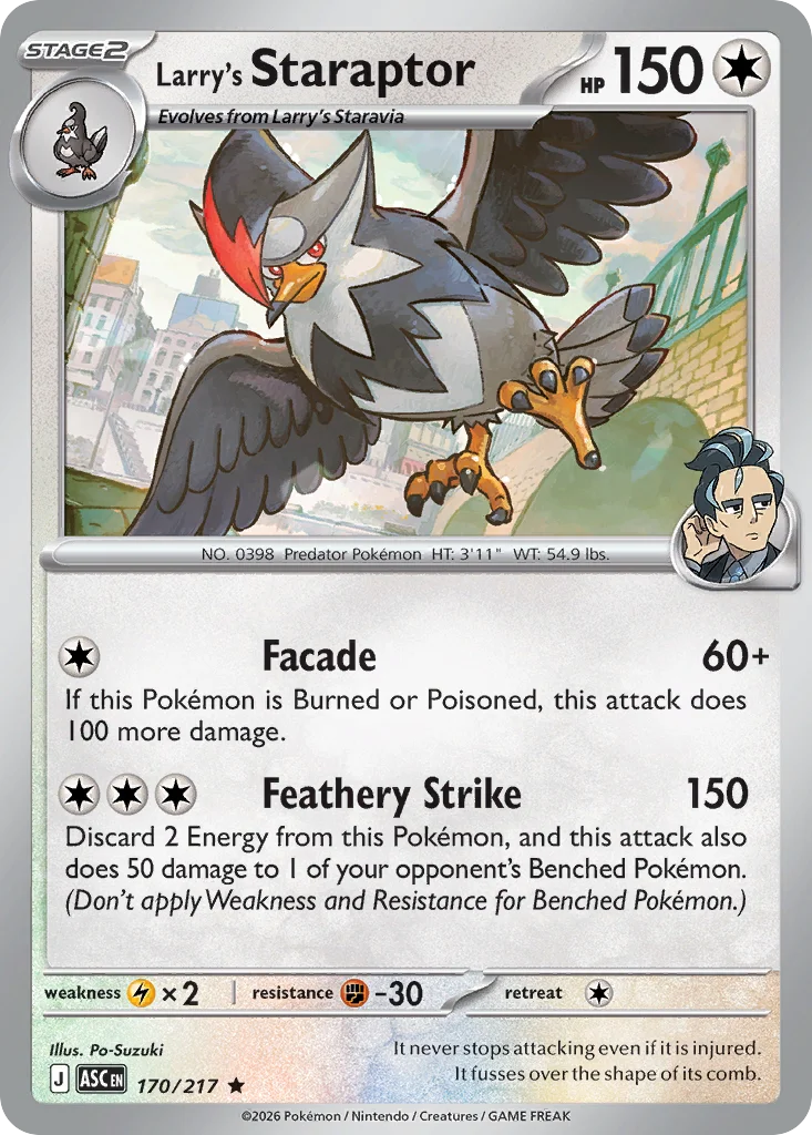 Larry's Staraptor 170/217 Rare