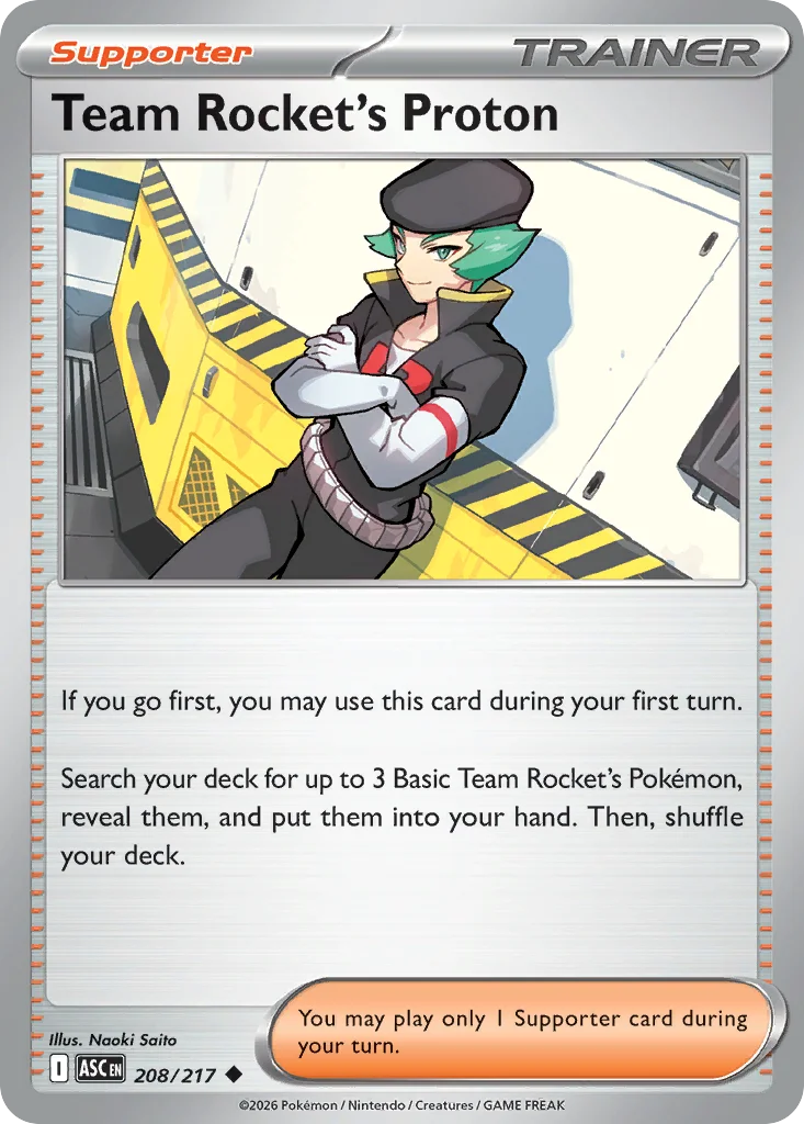 Team Rocket's Proton 208/217 Uncommon