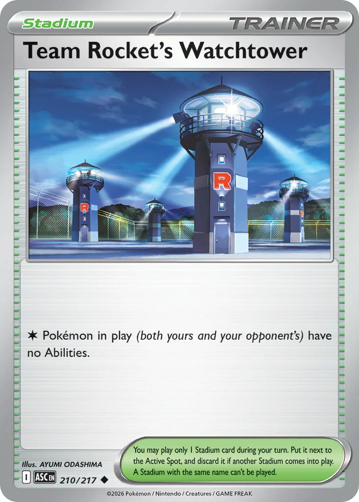Team Rocket's Watchtower 210/217 Uncommon