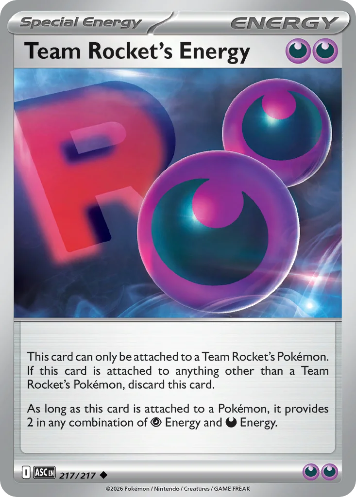 Team Rocket's Energy 217/217- Uncommon