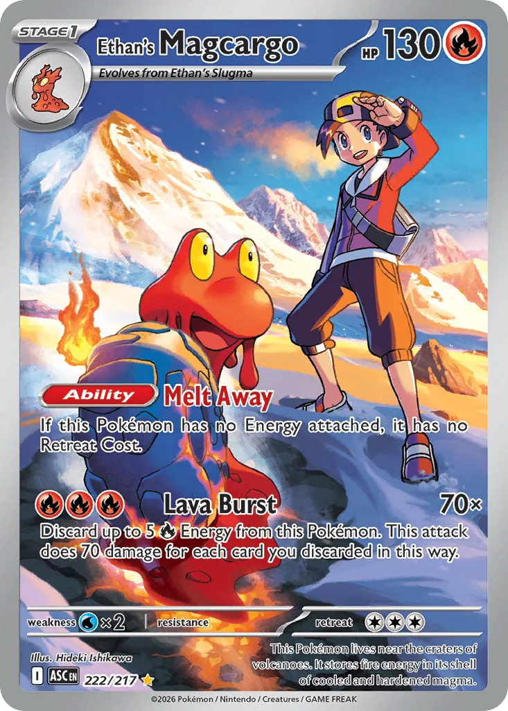 Ethan's Magcargo 222/ Illustration rare