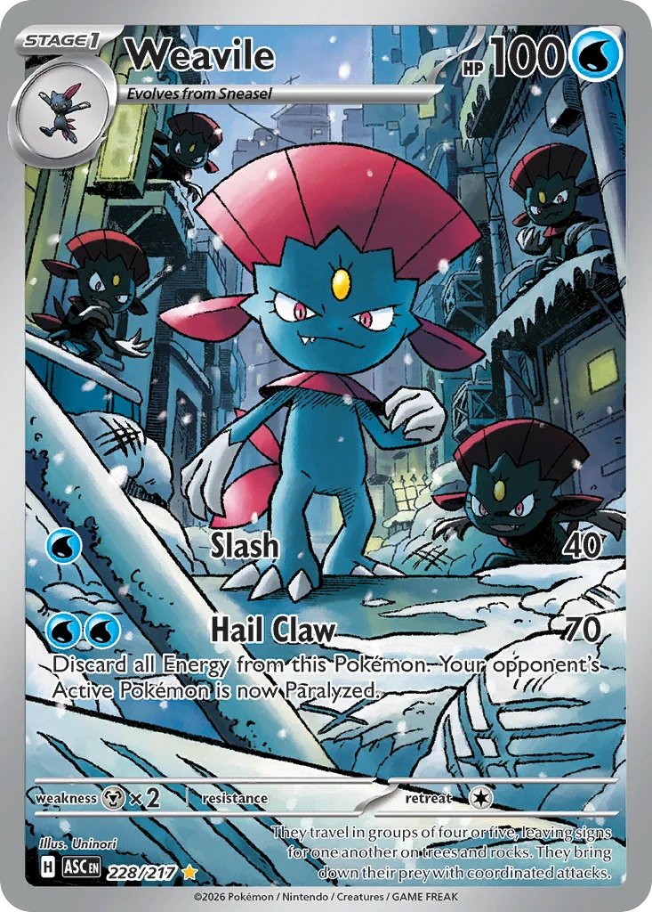 Weavile 228/ Illustration rare