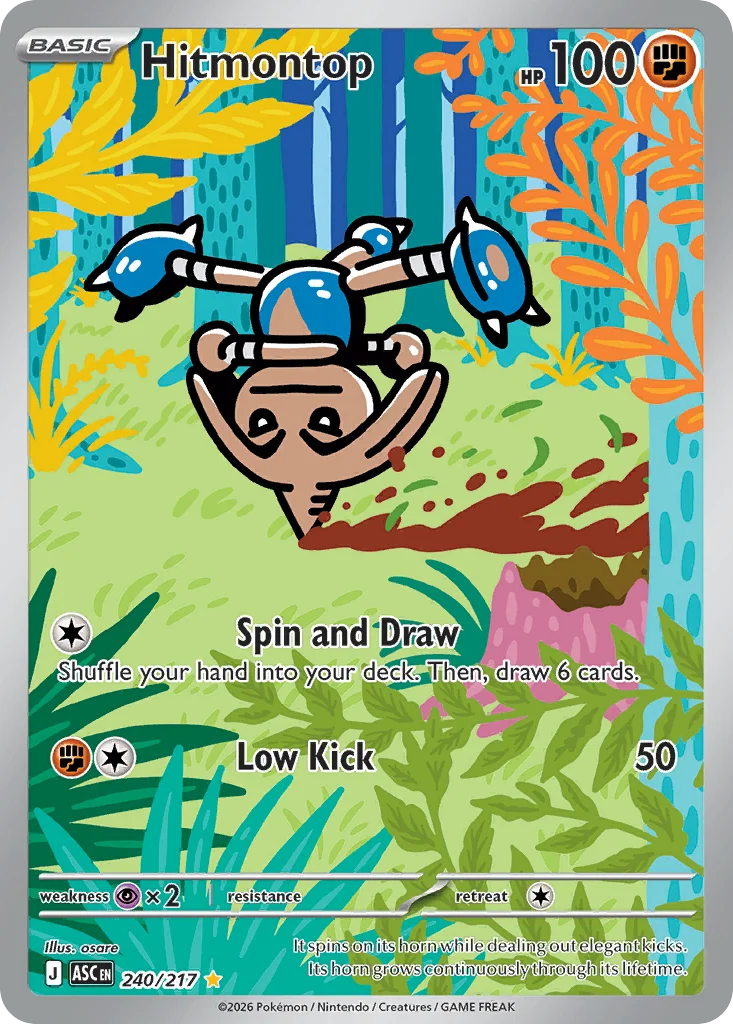 Hitmontop 240/ Illustration rare