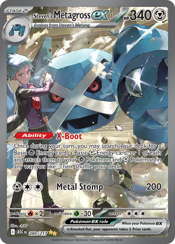 Steven's Metagross ex 289/ Special illustration rare