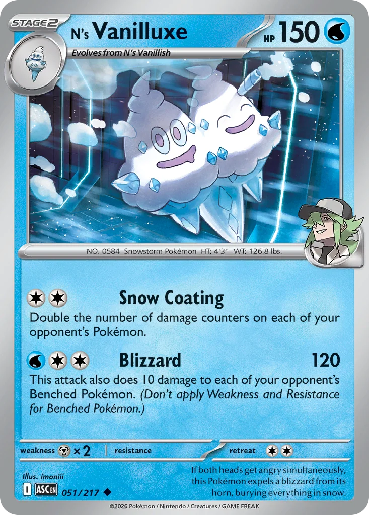 N's Vanilluxe 051/217 Uncommon