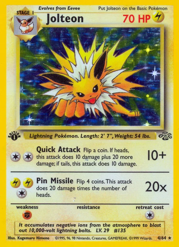 Jolteon 4/64 Rare holo