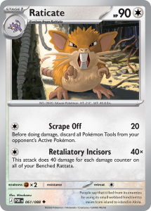 Raticate 061/088 Uncommon