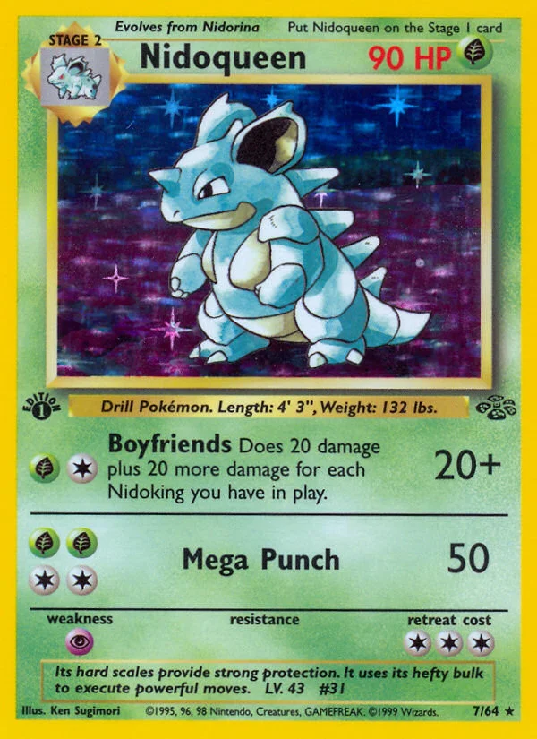 Nidoqueen 7/64 Rare holo