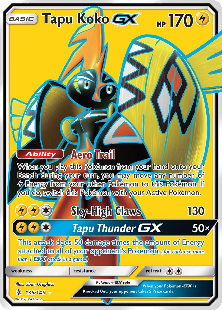 Tapu Koko-GX 135/ Rare ultra