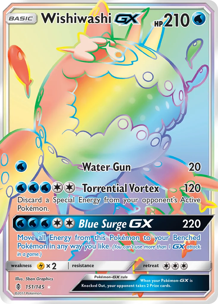 Wishiwashi-GX 151/ Rare rainbow
