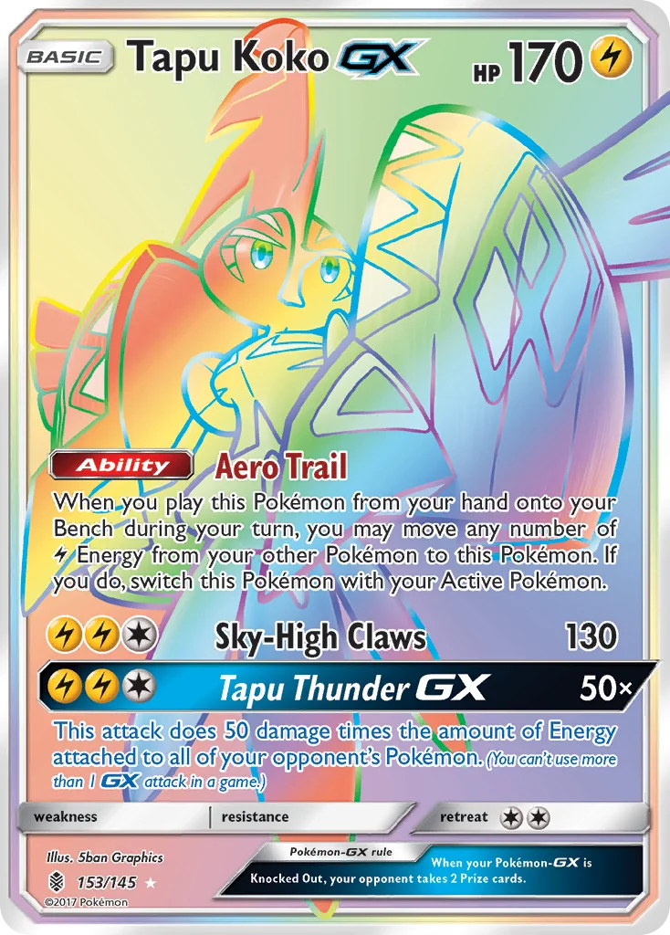 Tapu Koko-GX 153/ Rare rainbow
