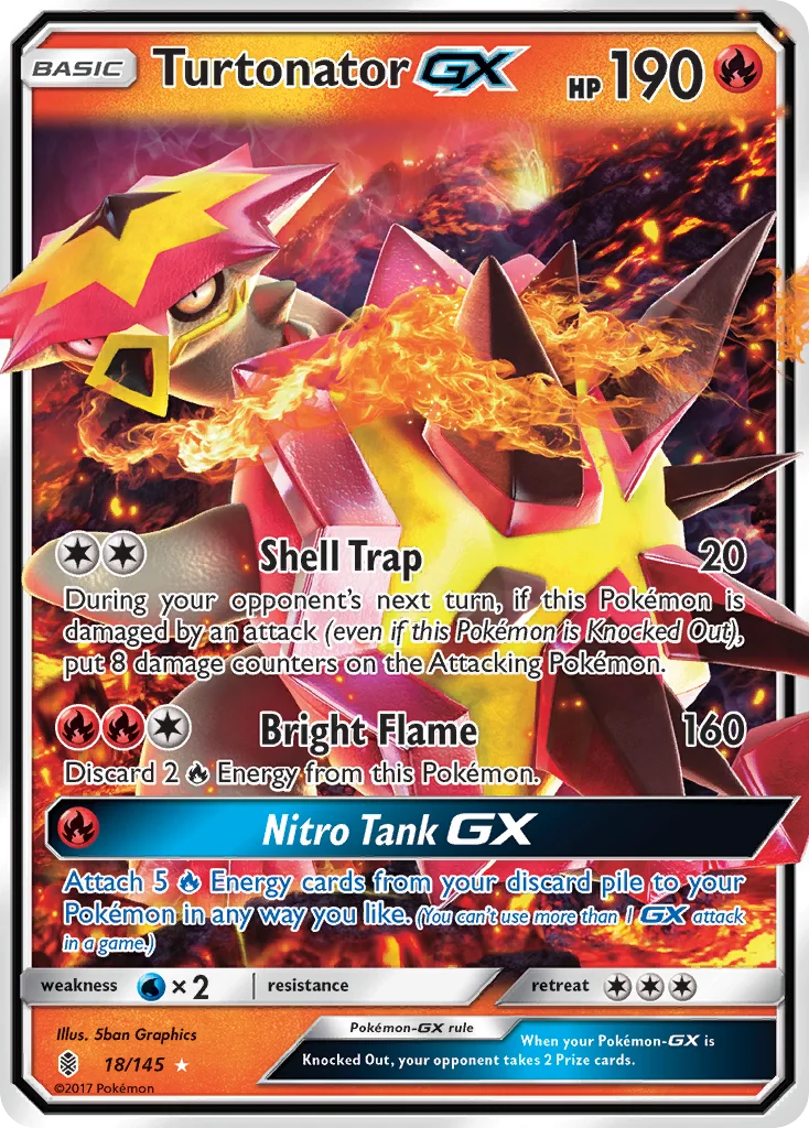 Turtonator-GX 018/ Rare holo gx